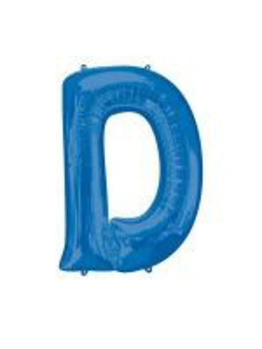 Picture of BLUE LETTER D FOIL BALLOON